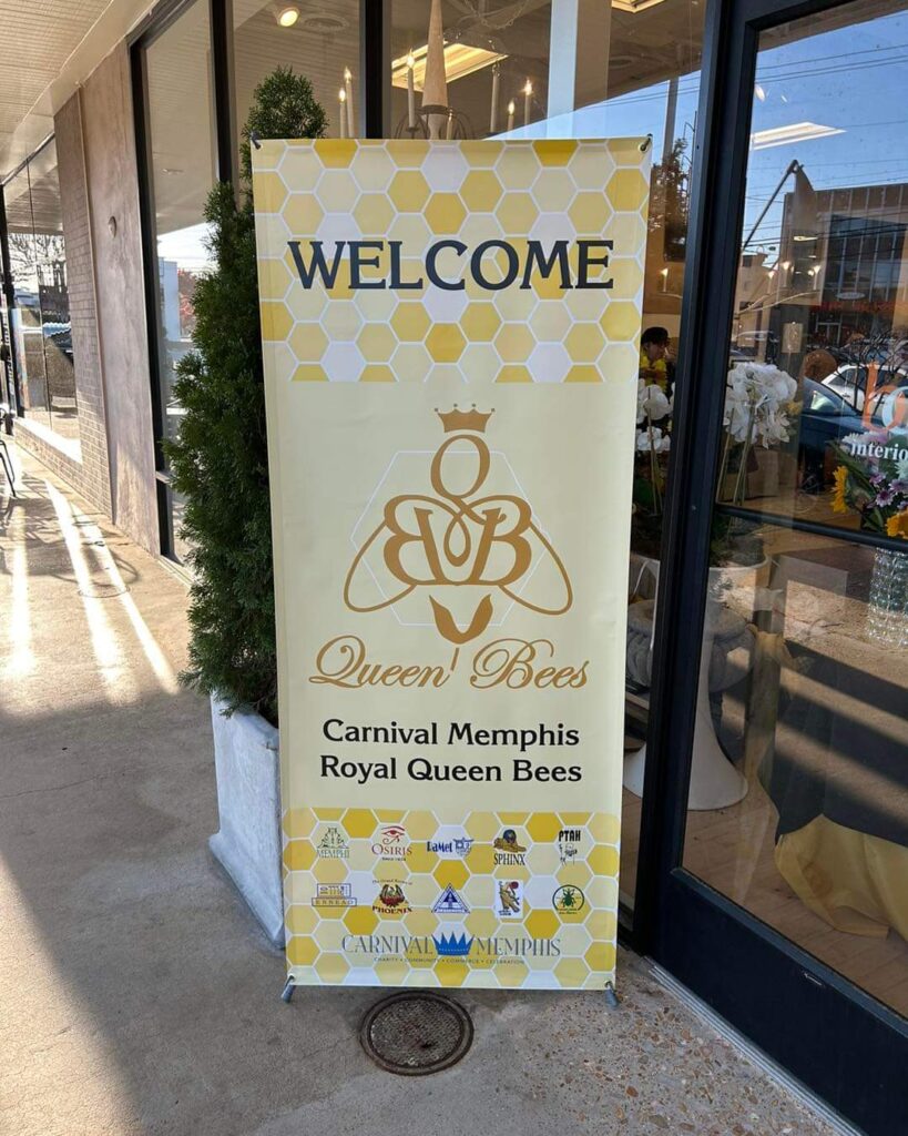 Carnival Memphis Royal Queen Bees sign.