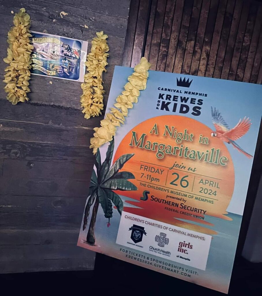Krewes for Kids sign.
